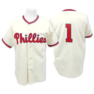 Men's Authentic Cream Richie Ashburn Philadelphia Phillies Throwback Jersey