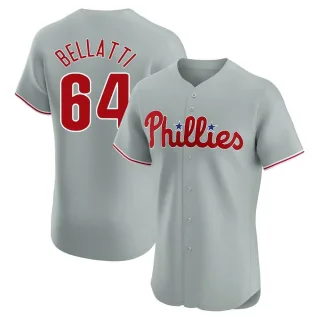 Men's Elite Gray Andrew Bellatti Philadelphia Phillies Road Jersey