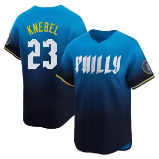 Men's Limited Blue Corey Knebel Philadelphia Phillies 2024 City Connect Jersey