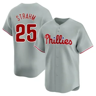 Men's Limited Gray Matt Strahm Philadelphia Phillies Away Jersey