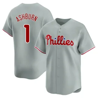 Men's Limited Gray Richie Ashburn Philadelphia Phillies Away Jersey