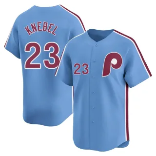 Men's Limited Light Blue Corey Knebel Philadelphia Phillies Alternate Jersey