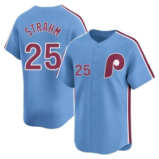 Men's Limited Light Blue Matt Strahm Philadelphia Phillies Alternate Jersey