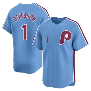 Men's Limited Light Blue Richie Ashburn Philadelphia Phillies Alternate Jersey