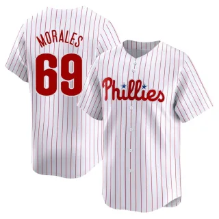 Men's Limited White Francisco Morales Philadelphia Phillies Home Jersey