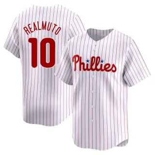 Men's Limited White J.T. Realmuto Philadelphia Phillies Home Jersey