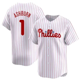 Men's Limited White Richie Ashburn Philadelphia Phillies Home Jersey