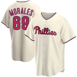 Men's Replica Cream Francisco Morales Philadelphia Phillies Alternate Jersey