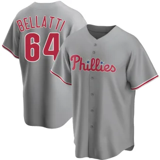 Men's Replica Gray Andrew Bellatti Philadelphia Phillies Road Jersey