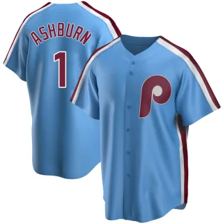 Men's Replica Light Blue Richie Ashburn Philadelphia Phillies Road Cooperstown Collection Jersey