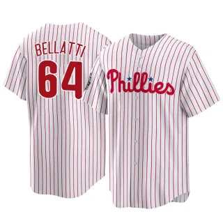 Men's Replica White Andrew Bellatti Philadelphia Phillies 2022 World Series Home Jersey