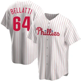 Men's Replica White Andrew Bellatti Philadelphia Phillies Home Jersey