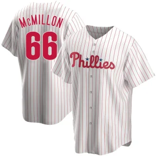 Men's Replica White John McMillon Philadelphia Phillies Home Jersey