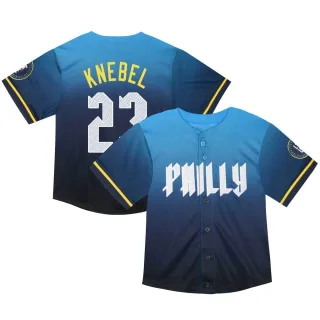 Toddler Limited Blue Corey Knebel Philadelphia Phillies 2024 City Connect Jersey