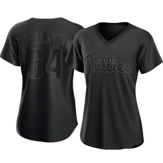 Women's Authentic Black Andrew Bellatti Philadelphia Phillies Pitch Fashion Jersey