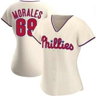 Women's Authentic Cream Francisco Morales Philadelphia Phillies Alternate Jersey