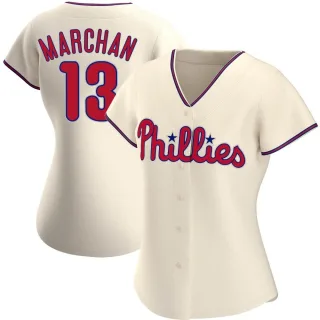 Women's Authentic Cream Rafael Marchan Philadelphia Phillies Alternate Jersey