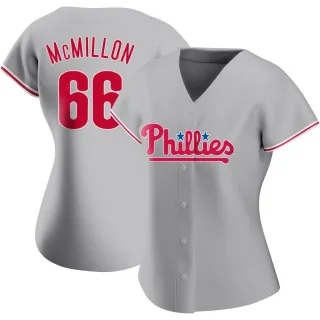 Women's Authentic Gray John McMillon Philadelphia Phillies Road Jersey