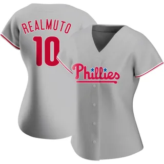 Women's Authentic Gray J.T. Realmuto Philadelphia Phillies Road Jersey