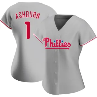 Women's Authentic Gray Richie Ashburn Philadelphia Phillies Road Jersey