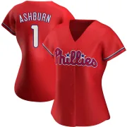 Women's Authentic Red Richie Ashburn Philadelphia Phillies Alternate Jersey