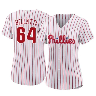 Women's Authentic White Andrew Bellatti Philadelphia Phillies 2022 World Series Home Jersey