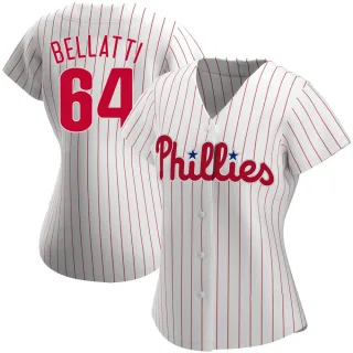 Women's Authentic White Andrew Bellatti Philadelphia Phillies Home Jersey