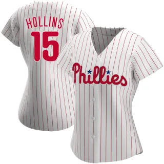 Women's Authentic White Dave Hollins Philadelphia Phillies Home Jersey