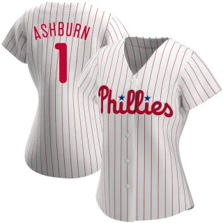 Women's Authentic White Richie Ashburn Philadelphia Phillies Home Jersey