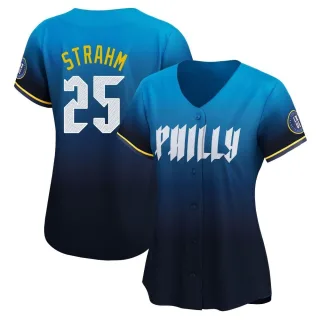 Women's Limited Blue Matt Strahm Philadelphia Phillies 2024 City Connect Jersey