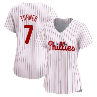 Women's Limited White Trea Turner Philadelphia Phillies Home Jersey