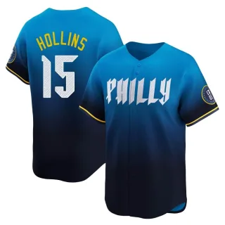 Youth Limited Blue Dave Hollins Philadelphia Phillies 2024 City Connect Jersey