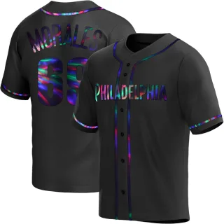 Youth Replica Black Holographic Francisco Morales Philadelphia Phillies Alternate Jersey