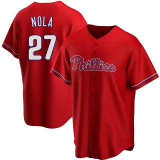 Youth Philadelphia Phillies Aaron Nola 27 White 2022-23 World Series Jersey  - Robokeg - Robokeg